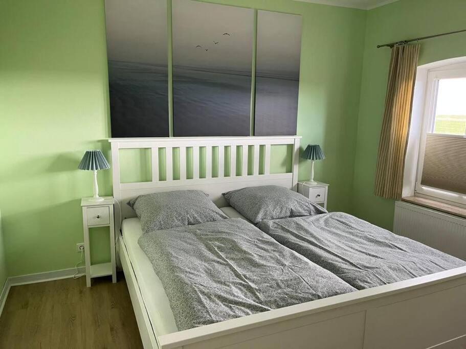 Nordsee Ferienwohnung Utspann Uelvesbull Esterno foto